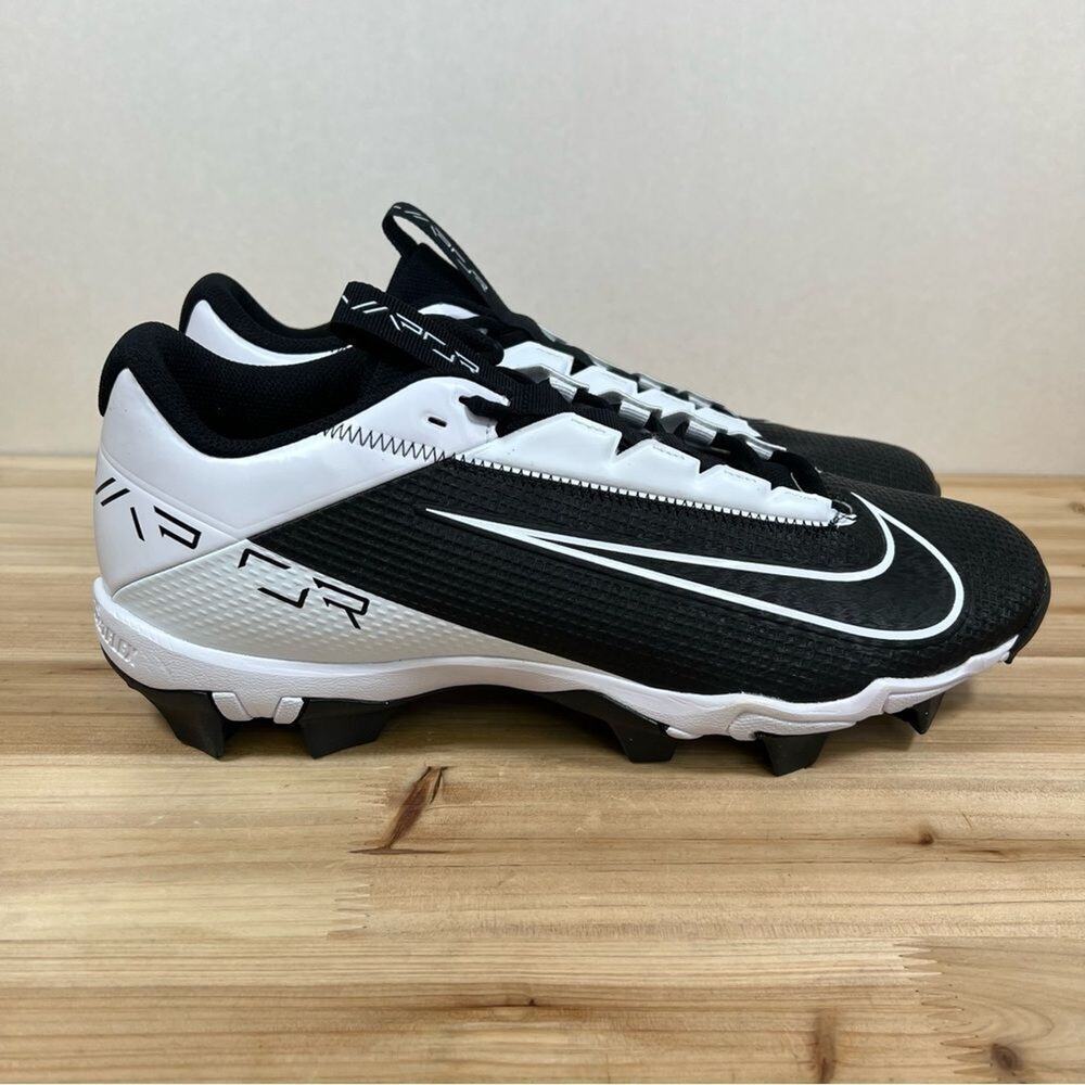 Nike Vapor Edge Shark 2 Football cleats Mens 12 Black white NEW with box